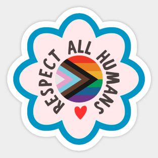 Respect All Humans Sticker